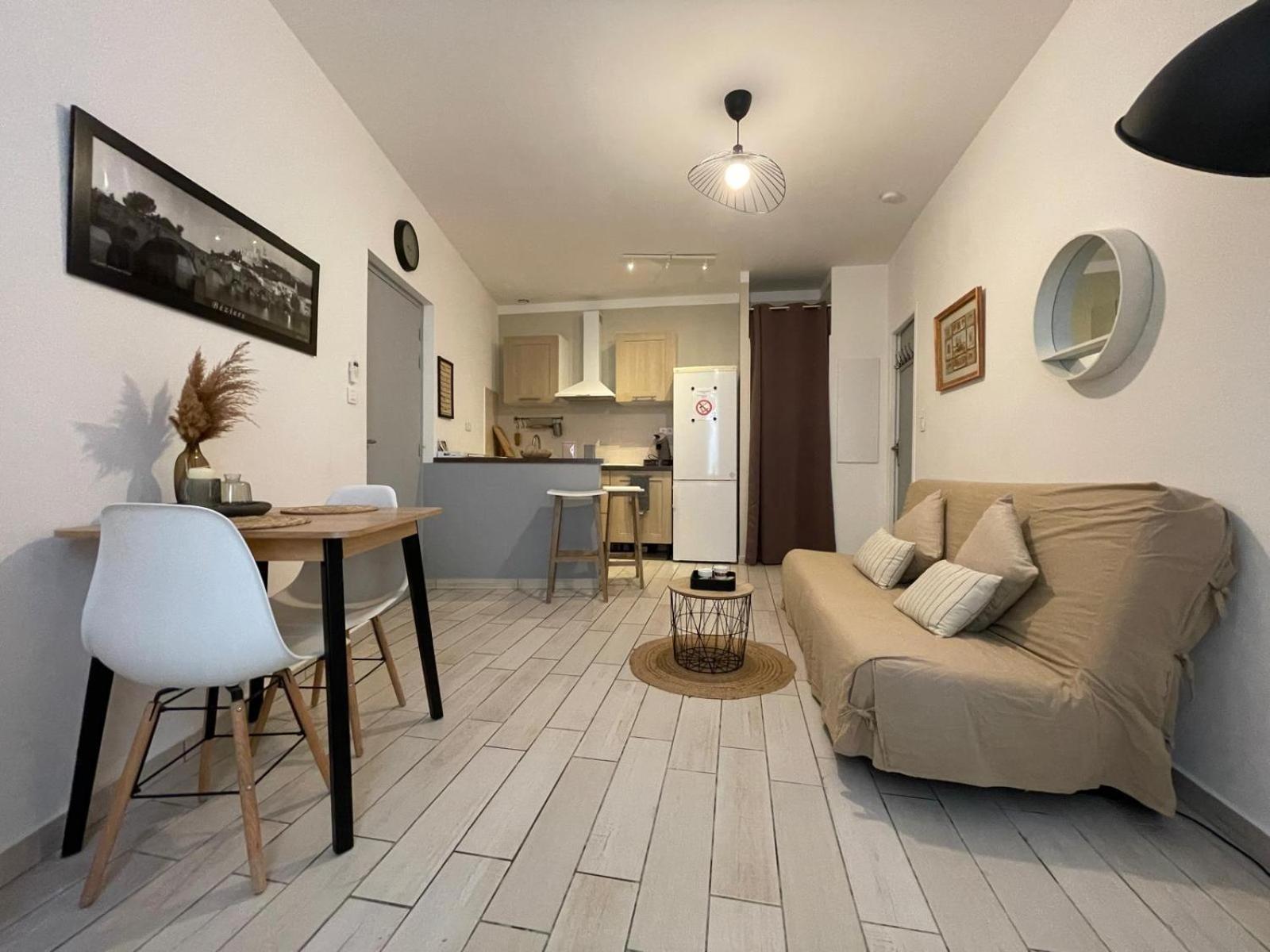 Joli Appartement Hypercentre T2, Classe Meuble De Tourisme 3 Avec Parking Gratuit Beziers Ngoại thất bức ảnh
